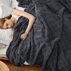 Bedsure GentleSoft King Size Blanket for Bed - Super Soft Cozy Blankets for Kids Girls, Large Fuzzy Fleece Throw for Bedroom Decor, Dark Grey,108x90 Inches