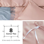 Bedsure Duvet Cover Twin/Twin XL Size - Soft Double Brushed Bedding Set for Kids & Adults, Zipper Closure, 2 Pieces, Includes 1 Duvet Cover (68"x90") & 1 Pillow Sham, NO Comforter, Blush Pink