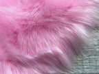 LAMBZY Bear Skin Rug Super Soft Fluffy Faux Fur for Bedroom Floor Sofa Living Room High-Density Plush Shaggy Carpet Sofa Cover Bedside Sheepskin Rug (4'x6', Pink)