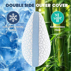 A-Pce Adjustable Pillow, King Size Bed Pillows for Sleeping, Luxury Shredded Memory Foam Pillows, Cooling Pillow for Side, Back, Stomach Sleepers, Firm Pillow for Hot Sleepers Neck Support