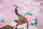 Women's Short Kimono Robes Bride and Bridesmaid Satin Floral Bathrobe Peacock Sleepwear Dressing Gown for Wedding Party