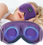 LC-dolida Sleep Headphones, Sleep Mask Bluetooth Wireless Music Eye Mask, Sleeping Headphones for Side Sleepers Sleep Mask with Bluetooth Headphones Ultra-Thin Stereo Speakers Perfect for Sleeping