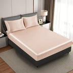 King Size Satin Pillowcase Set of 2 with Envelope Closure,Taupe Silk Pillowcase for Hair and Skin (20x36)
