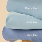 Bedsure Duvet Cover Full Size - Soft Double Brushed Bedding Set for Kids & Adults, Zipper Closure, 3 Pieces, Includes 1 Duvet Cover (80"x90") & 2 Pillow Shams, NO Comforter, Mineral Blue