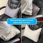 Sidney Sleep Set of 2 Mini Travel Size Neck Pillows - Knee Pillow - Back Lumbar Support - Curved Bed Pillow - 14 x 19 Inches - Adjustable Loft - Carry Backpack Included (Grey 2 Pack Mini)