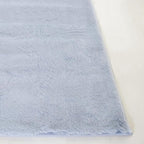 SAFAVIEH Washable Rug Faux Rabbit Fur Shag Collection - 4' x 6', Light Grey, Slip Resistant & Easy Cleaning, Ideal for Living Room, Bedroom, Nursery, Boys & Girls Kids Playroom, Dining Space (FRF976F)