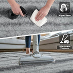 Noahas Large Fluffy 5x8 Area Rugs for Living Room Bedroom,Shaggy Grey Thick Shag Throw Rug,Big Soft Bedside Non-Slip Plush Dorm Nursery Kids Carpet