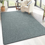 Keeko 4x6 Area Rugs for Living Room, Soft Modern Memory Foam Bedroom Rug Washable Indoor Rug Low Pile Minimalist Non Slip Carpet for Kids Nursery Dorm Room Home Decor Grey and Green