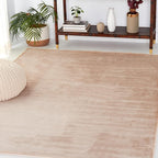SAFAVIEH Washable Rug Faux Rabbit Fur Shag Collection - 4' x 6', Beige, Slip Resistant & Easy Cleaning, Ideal for Living Room, Bedroom, Nursery, Boys & Girls Kids Playroom, Dining Space (FRF976B)