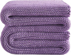 L'AGRATY Knitted Weighted Blanket - 60"x80" 15lbs Cooling Chunky Knit Heavy Blanket for Adults Braided Crochet Throw Thick Cable Yarn Knit Decorative No Beads Evenly Weighted Machine Washable