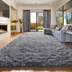 Amdrebio Grey Modern Large Living Room Rugs 6x9, Fluffy Area Rug for Bedroom, Shaggy Indoor Carpet for Kids Room Decor, Fuzzy Big Carpets for Playroom, Plush Thick Farmhouse Rugs, Soft Shag Fur Rug