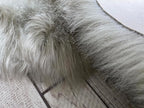 LAMBZY Bear Skin Rug Super Soft Fluffy Faux Fur for Bedroom Floor Sofa Living Room High-Density Plush Shaggy Carpet Sofa Cover Bedside Sheepskin Rug (4'x6', Grey)