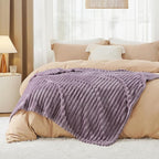 Bedsure GentleSoft Light Purple Twin Blanket for Bed - Cozy Soft Blankets for Women, Cute Large Throws for Girls, 66x90 Inches