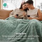 Bedsure GentleSoft Sage Green Throw Blanket for Couch - Super Soft Cozy Blankets Gifts for Kids Girls, Cute Small Fleece Throws for Bedroom Home Decor, 50x70 Inches