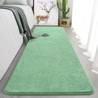 Keeko 2x6 Sage Green Area Rugs for Bedroom, Soft Modern Living Room Rug Indoor Non Slip Low Pile Washable Rug Memory Foam Carpets Throw Rugs for Kids Nursery Classroom Dorm Room Decorr