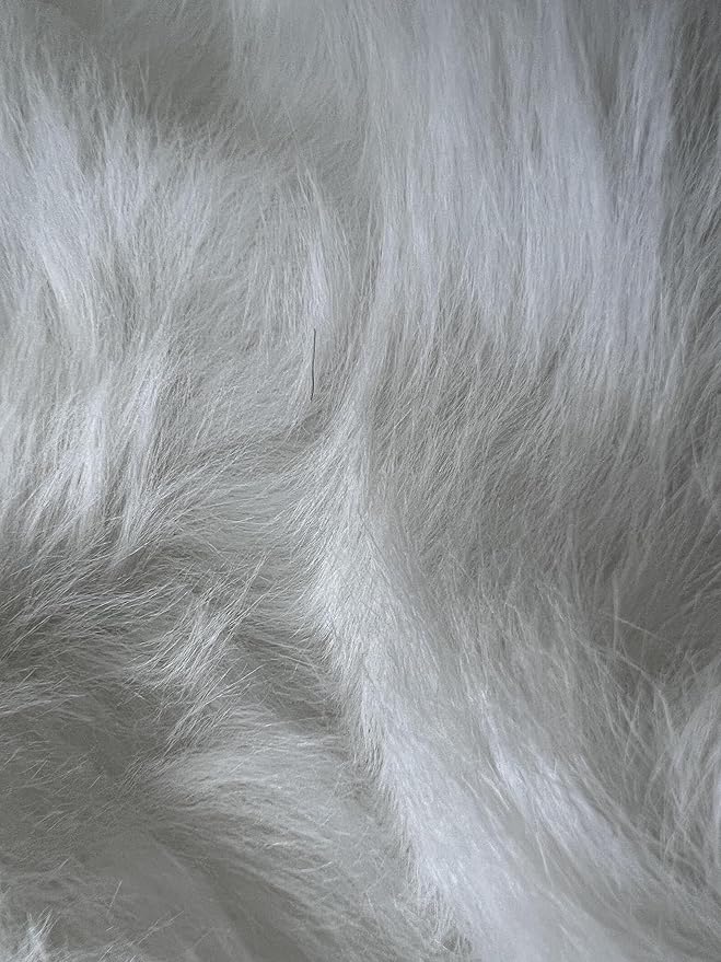 LAMBZY Bear Skin Rug Super Soft Fluffy Faux Fur for Bedroom Floor Sofa Living Room High-Density Plush Shaggy Carpet Sofa Cover Bedside Sheepskin Rug (3'x5', White)