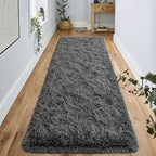 Noahas Dark Grey Runner Rug for Hallway,2'x6' Long Area Rugs for Bedroom Living Room,Non Slip Thick Shag Floor Carpet for Entryway Kitchen Dorm Nursery Bedside Kids Room
