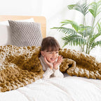 clootess Chunky Knit Blanket Knitted Throw Crochet Chenille Yarn Woven for Bed Sofa Textured Thick Cable Decor (Khaki 40x60 in)