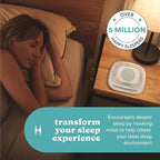 Homedics SoundSleep Rejuvenate White Noise Sleep Machine, Small Travel Sound Machine with 6 Relaxing Nature Sounds, Portable Sound Therapy for Home, Office, Nursery, Auto-Off Timer, By Homedics