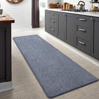 Keeko Soft 2x6 Runner Rug, Bedside Rugs for Bedroom Living Room Small Area Throw Rugs Indoor Runner Hallway Carpets Memory Foam Laundry Room Rug for Teen Kids Nursery Dorm Classroom Decor Blue