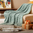 Bedsure GentleSoft Sage Green Throw Blanket for Couch - Super Soft Cozy Blankets Gifts for Kids Girls, Cute Small Fleece Throws for Bedroom Home Decor, 50x70 Inches
