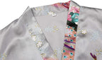 Valennia Women Long Silky Bathrobe Satin Kimono Robe Floral Printed Dressing Gown Sleepwear