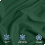 Bare Home Bedding Duvet Cover Full Size - Premium 1800 Super Soft Collection - Lightweight, Cooling - Soft Breathable Bedding Duvet Cover (Full, Forest Green)