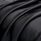 Satin Pillowcases with Zipper （20x26）,Standard Size Pillowcases Set of 2, Black Silk Pillowcase for Hair and Skin