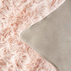 SAFAVIEH Faux Sheep Skin Collection 2' x 3' Light Pink FSS115U Silken Glam 2.35-inch Thick Accent Rug