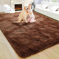 Noahas Large Fluffy Brown 6x9 Area Rugs for Living Room Bedroom,Thick Shag Throw Rug,Big Soft Shaggy Bedside Non-Slip Plush Dorm Nursery Kids Carpet