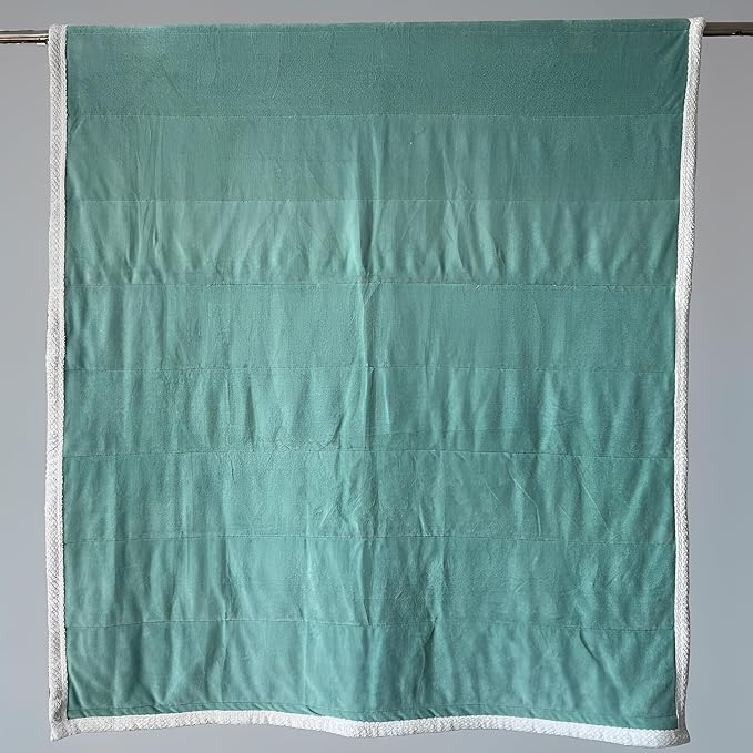 Sherpa Double-Sided Blankets, Plush & Cuddly Throw, Extra-Plush Thermal Fleece Blanket for Sofa/Couch/Bedding, Super Soft Living Room Blanket with Anti-Pilling (Green, 60×80)