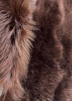 LAMBZY Bear Skin Rug Super Soft Fluffy Faux Fur for Bedroom Floor Sofa Living Room High-Density Plush Shaggy Carpet Sofa Cover Bedside Sheepskin Rug (3'x5', Brown)