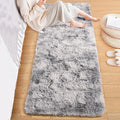 ISEAU Runner Rug for Dorm, College, Apartment, Bedroom, 2x6 Feet Shag Area Rug with Upgrade Non Slip, Light Grey Fluffy Carpet Runner for Hallway, Fuzzy Soft Rugs for Kids Boys Bedroom Decor