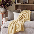Bedsure GentleSoft Yellow Throw Blanket for Couch - Checkered Fleece Blankets Gifts for Kids Girls, Cute Soft Cozy Throw for Bedroom Home Decor Gifts, 50x60 Inches