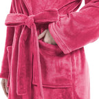 Plush Soft Robes for Women, Premium Fleece Womens Robe Cozy Warm Bathrobe