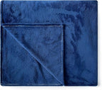 Fleece Blanket Full/Queen - 80x90 Inch Lightweight & Buttery-Soft Throw for Bed, Sofa, Camping | 300GSM Cloud-Touch Microfiber | Cozy Essentials for Travel & Movie Nights, (Navy)