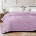 Exclusivo Mezcla Fleece King Size Bed Blanket, Ultra Soft, Lightweight and Fuzzy Light Purple Blanket for Women, Home Decor, 90x104 Inches