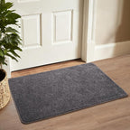 Keeko 2x4 Area Rugs for Living Room, Soft Modern Memory Foam Bedroom Rug Washable Indoor Rug Low Pile Minimalist Non Slip Carpet for Kids Nursery Dorm Room Home Decor Dark Grey
