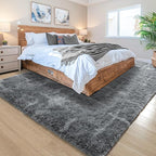 Noahas Large Fluffy 5x8 Area Rugs for Living Room Bedroom,Soft Grey Thick Shag Throw Rug,Big Shaggy Bedside Non-Slip Plush Dorm Nursery Kids Carpet