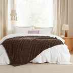 Bedsure GentleSoft Brown Throw Blanket for Couch - Super Soft Cozy Blankets Gifts for Kids Girls, Cute Small Fleece Throws for Bedroom Home Decor, 50x70 Inches