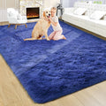 Noahas Large Fluffy Navy Blue 6x9 Area Rugs for Living Room Bedroom,Thick Shag Throw Rug,Big Soft Shaggy Bedside Non-Slip Plush Dorm Nursery Kids Carpet