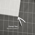 Bare Home Bedding Duvet Cover Queen Size - Premium 1800 Super Soft Collection - Lightweight, Duvet Cover - Soft Textured Bedding (Queen, Grid - Grey/White)