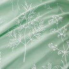 Love's cabin Sage Green Comforter Set Queen - Queen Size Comforter Set, 3 Pieces Cute Floral Bedding Sets for All Seasons,1 Soft Reversible Botanical Flowers Comforter and 2 Pillow Shams