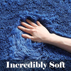 ONASAR Navy Blue Area Rugs for Living Room Bedroom, 5x8 Fluffy Bedside Rug, Soft Plush Fuzzy Shaggy Indoor Floor Carpets for Nursery Kids Boys Girls Men Teen Playroom Home Decor Aesthetic