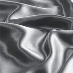 BEDELITE Satin Pillowcase with Zipper, Dark Grey King Size Pillow Cases Set of 2, Super Soft and Cooling Similar to Silk Pillow Cases, Gift for Women Men(20x36 Inches)