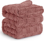 Bedsure GentleSoft Blankets Queen Size for Bed - Super Soft Cozy Blanket for Women Kids Girls, Large Fuzzy Fleece Throw for Bedroom Decor, Dusty Pink, 90x90 Inches