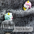 Noahas Large Fluffy 5x8 Area Rugs for Living Room Bedroom,Grey Thick Shag Throw Rug,Big Soft Shaggy Bedside Non-Slip Plush Dorm Nursery Kids Carpet