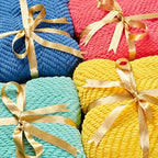 Chanasya Premium Textured Knit Throw Blanket with Tassels - Soft, Cozy Blanket for Couch, Bed, Living Room - 50" x 65” - Bright Yellow