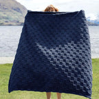 Bedsure GentleSoft Navy Blue Throw Blanket for Couch - Checkered Fleece Blankets Gifts for Kids Girls, Cute Soft Cozy Throw for Bedroom Home Decor Gifts, 50x60 Inches