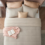 Bedsure California King Comforter Set - Cooling and Warm Bed Set, Linen Reversible Bedding for All Season, 3 Pieces, 1 California King Size Comforter (104"x96") and 2 Pillow Cases (20"x36")